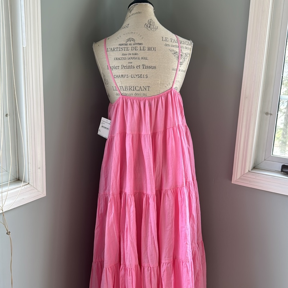 Charlie Holiday pink Priscilla tiered maxi long dress NWT size M - Picture 4 of 9